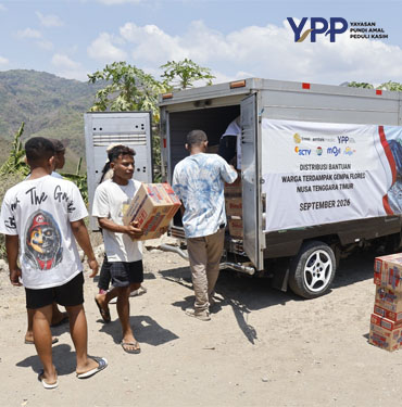 YPP Emtek Media Jangkau Manggarai Timur Salurkan Bantuan Gempa keerom dan Layanan Psikososial Anak